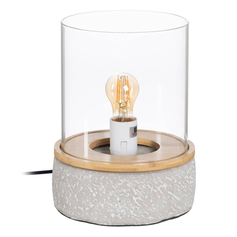 Lámpara de mesa LÁMPARAS INDUSTRIALES Gris Cristal Cemento 60 W 240V Lámpara de mesa LÁMPARAS INDUSTRIALES Gris Cristal Cemento 60 W 240V
