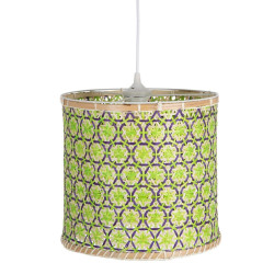 Lámpara de Techo 32 x 32 x 29 cm Natural Verde Bambú 220 V 40 W (3 U