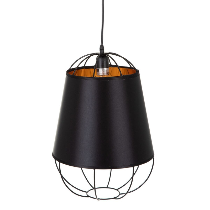 Lámpara de Techo Negro Dorado Metal 30 x 30 x 41 cm Lámpara de Techo Negro Dorado Metal 30 x 30 x 41 cm