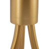 Lámpara de Techo 22 x 22 x 120 cm Cristal Dorado Metal