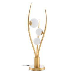 Lámpara de mesa Dorado Metal Cristal Hierro Hierro/Cristal 28 W 220 V