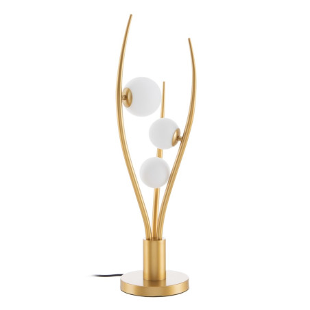Lámpara de mesa Dorado Metal Cristal Hierro Hierro/Cristal 28 W 220 V