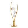 Lámpara de mesa Dorado Metal Cristal Hierro Hierro/Cristal 28 W 220 V