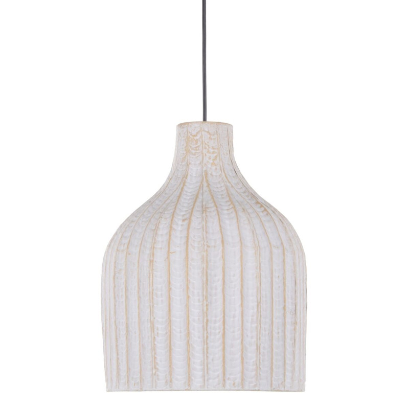 Lámpara de Techo 28,5 x 28,5 x 38 cm Metal Blanco Lámpara de Techo 28,5 x 28,5 x 38 cm Metal Blanco