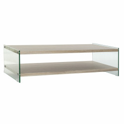 Mesa de Centro DKD Home Decor Multicolor Transparente Natural Madera C