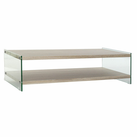 Mesa de Centro DKD Home Decor Multicolor Transparente Natural Madera C