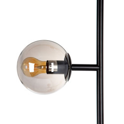 Lámpara de Techo 40 x 40 x 234 cm Cristal Negro Metal Ø 15 cm Modern