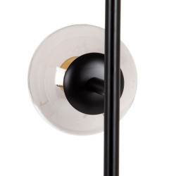 Lámpara de Techo 40 x 40 x 234 cm Cristal Negro Metal Ø 15 cm Modern