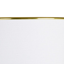 Lámpara de mesa Blanco Dorado Lino Cerámica 60 W 220 V 240 V 220-240