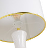Lámpara de mesa Blanco Dorado Lino Cerámica 60 W 220 V 240 V 220-240