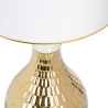 Lámpara de mesa Blanco Dorado Lino Cerámica 60 W 220 V 240 V 220-240
