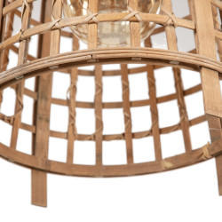 Lámpara de Techo 33,5 x 33,5 x 48,5 cm Natural Bambú 220 V 240 V 60