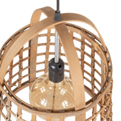 Lámpara de Techo 33,5 x 33,5 x 48,5 cm Natural Bambú 220 V 240 V 60