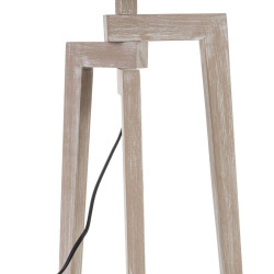 Lámpara de mesa Blanco Lino Madera 60 W 220 V 240 V 220-240 V 30 x 30