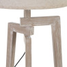 Lámpara de mesa Blanco Lino Madera 60 W 220 V 240 V 220-240 V 30 x 30