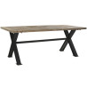 Mesa de Comedor DKD Home Decor Metal Hierro Madera Reciclada 200 x 100
