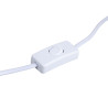 Lámpara de mesa Beige Plateado Arpillera Cerámica 60 W 220 V 240 V 2