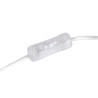 Lámpara de mesa Blanco Plateado Metal Cristal Hierro Hierro/Cristal 6
