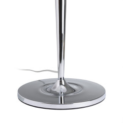 Lámpara de mesa Blanco Plateado Metal Cristal Hierro Hierro/Cristal 6