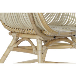 Silla de Jardín DKD Home Decor Multicolor Natural Ratán 61 x 58 x 92