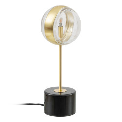 Lámpara de mesa Dorado Cristal Mármol Hierro Hierro/Cristal 28 W 220