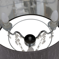 Lámpara de mesa Gris Acrílico Lino Metal Hierro 40 W 220 V 240 V 220