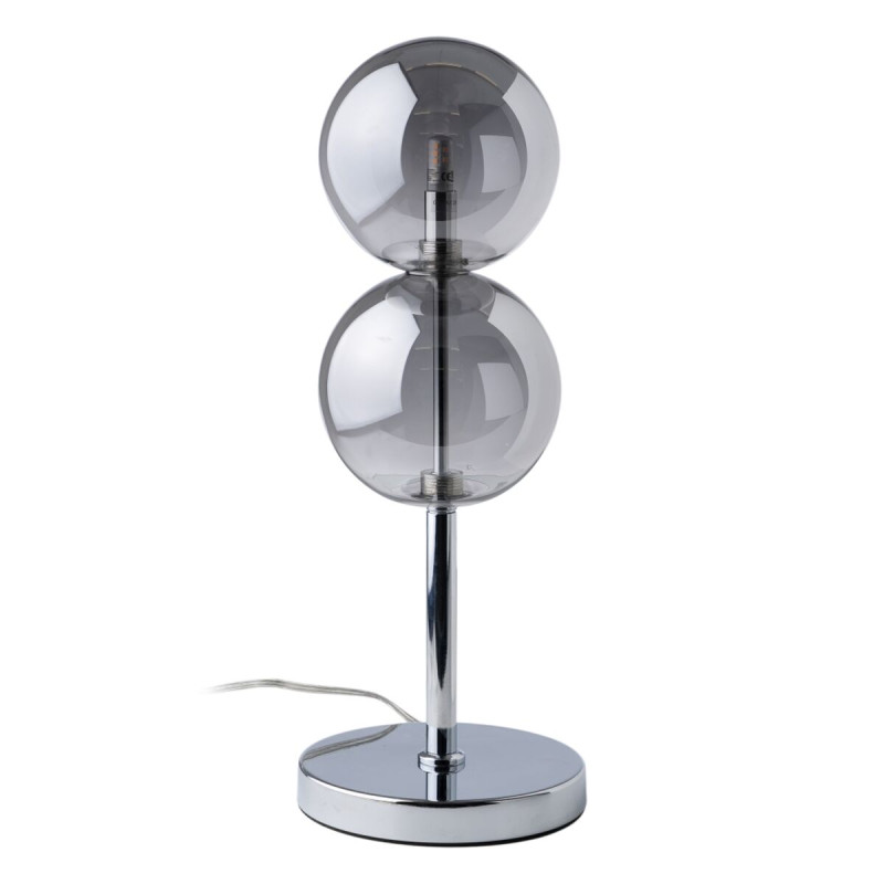 Lámpara de mesa Plateado Cristal Hierro Hierro/Cristal 28 W 220 V 240