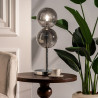 Lámpara de mesa Plateado Cristal Hierro Hierro/Cristal 28 W 220 V 240