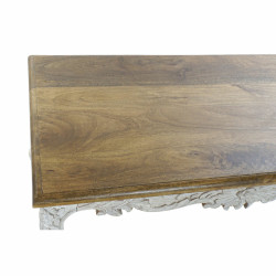 Mesa de Comedor DKD Home Decor Acabado envejecido Blanco Multicolor Na