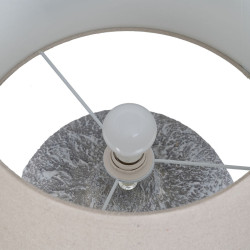 Lámpara de mesa Gris Lino Cerámica 40 W 220 V 240 V 220-240 V 40 x 4