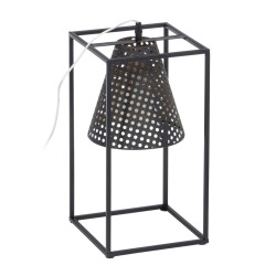 Lámpara de mesa Negro Dorado Metal Hierro 60 W 220 V 240 V 220 -240 V