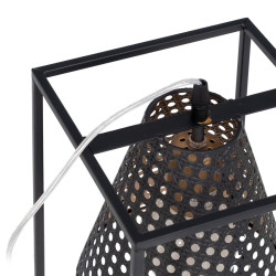 Lámpara de mesa Negro Dorado Metal Hierro 60 W 220 V 240 V 220 -240 V