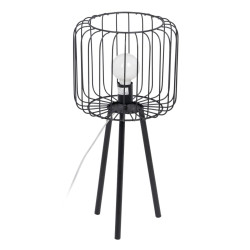 Lámpara de mesa Negro Metal Hierro 60 W 220 V 240 V 220 -240 V 29 x 2