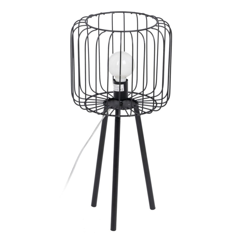 Lámpara de mesa Negro Metal Hierro 60 W 220 V 240 V 220 -240 V 29 x 2 Lámpara de mesa Negro Metal Hierro 60 W 220 V 240 V 220 -240 V 29 x 2