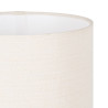 Lámpara de mesa Blanco Dorado Algodón Metal Cristal Latón Hierro 40