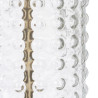 Lámpara de mesa Blanco Dorado Algodón Metal Cristal Latón Hierro 40