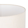 Lámpara de mesa Blanco Dorado Algodón Metal Cristal Latón Hierro 40