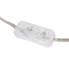 Lámpara de mesa Blanco Dorado Algodón Metal Cristal Latón Hierro 40