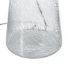 Lámpara de mesa Blanco Dorado Algodón Metal Cristal Latón Hierro 40