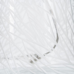Lámpara de mesa Blanco Dorado Algodón Metal Cristal Latón Hierro 40