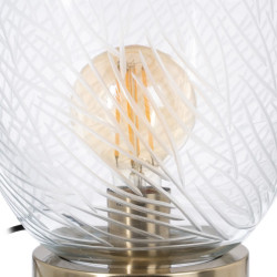 Lámpara de mesa Dorado Metal Cristal Latón Hierro 40 W 220 V 240 V 2