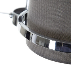 Lámpara de Techo Gris Plateado Lino Metal Hierro 220-240 V 52 x 50 x