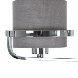 Lámpara de Techo Gris Plateado Lino Metal Hierro 220-240 V 52 x 50 x