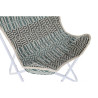 Sillón de jardín DKD Home Decor Azul Blanco Verde Hierro 74 x 65 x 9