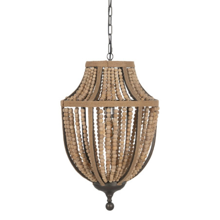 Lámpara de Techo Natural Metal madera de roble 220-240 V 44 x 43 x 72