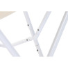Silla de Jardín DKD Home Decor Gris Algodón Blanco Hierro (74 x 65 x