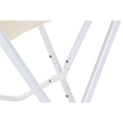 Sillón de jardín DKD Home Decor Blanco Naranja Hierro 74 x 65 x 90 c
