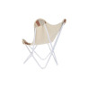 Sillón de jardín DKD Home Decor Blanco Naranja Hierro 74 x 65 x 90 c