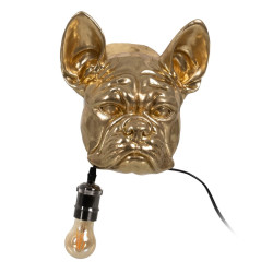 Aplique de Pared Dorado Resina A 40 W Perro 220-240 V 28 x 26,5 x 23 c