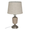 Lámpara de mesa Beige Plateado Metal Cristal 10 W 220 V 31,5 x 31,5 x